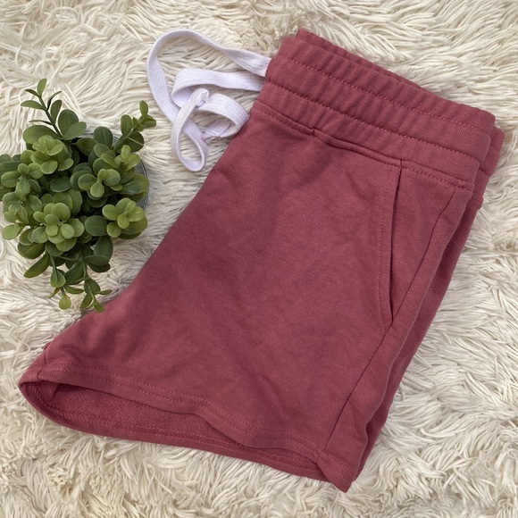 🎉2X HP🎉 Reflex Terry Drawstring Shorts 💗 Mauve - Picture 4 of 10